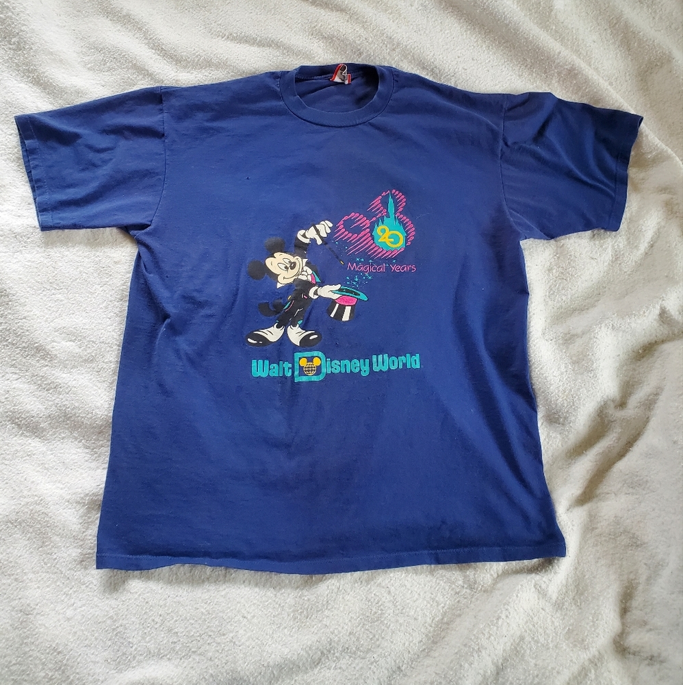 Walt Disney World 20th Anniversary Vintage 90's T-Shirt, Sz L/XL